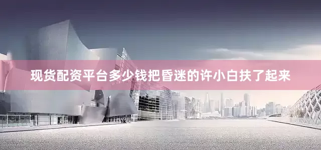 现货配资平台多少钱把昏迷的许小白扶了起来