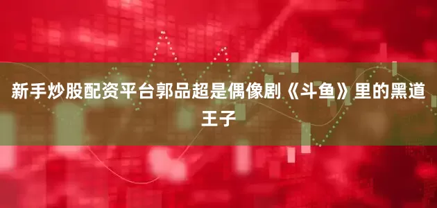 新手炒股配资平台郭品超是偶像剧《斗鱼》里的黑道王子